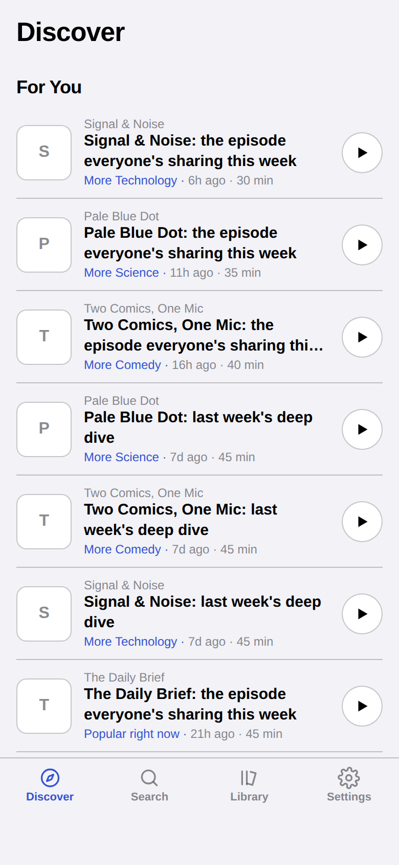 Recommendations that always tell you why they're there — ranked on your device.